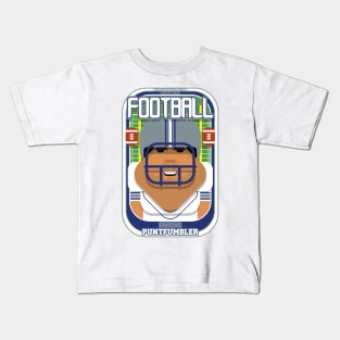 American Football White Silver Blue - Enzone Puntfumbler - Seba version Kids T-Shirt